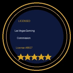 拉斯维加斯博彩委员会颁发的正规运营牌照徽章
